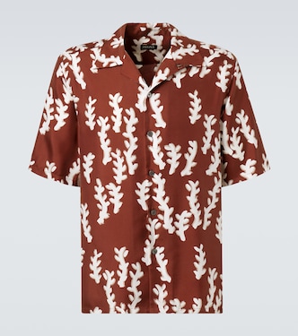 Printed silk bowling shirt | Zegna