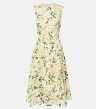 Bedrucktes Midikleid | Oscar de la Renta