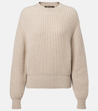 Plane Tree ribbed-knit cashmere sweater | Loro Piana