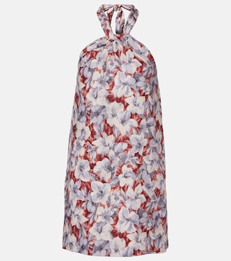 Robe Luna en lin à fleurs | Posse