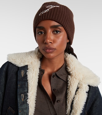 Espiral logo wool beanie in brown - Jacquemus | Mytheresa