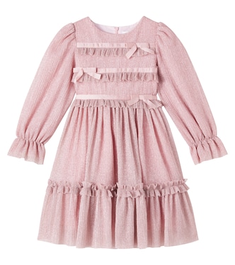 Bow-detal ruffled dress | Patachou