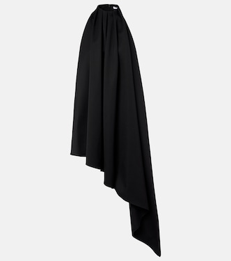 Asymmetric draped wool cocktail dress | Givenchy
