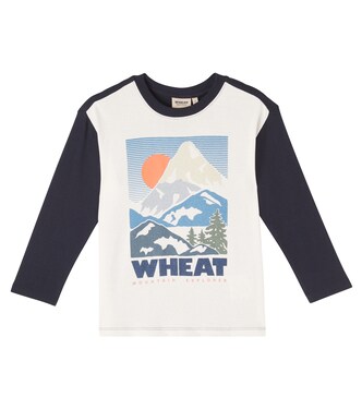 Beck printed cotton jersey T-shirt | Wheat