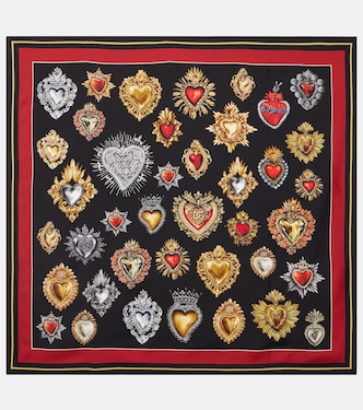 Printed silk twill scarf | Dolce&Gabbana