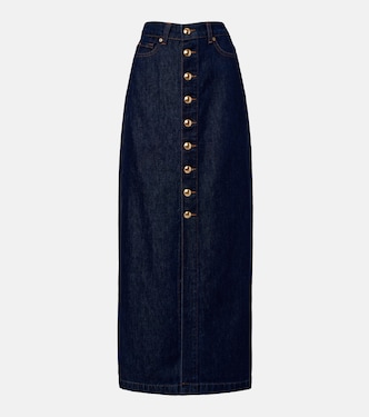 Denim maxi skirt | 7 For All Mankind