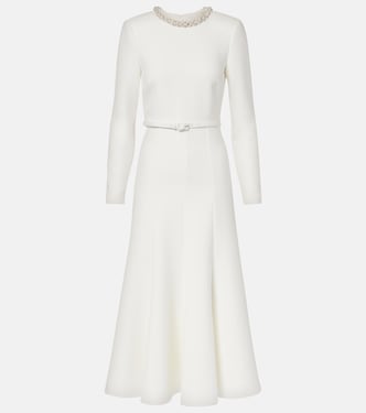 크리스털 임벨리시드 크레이프 칵테일 드레스 | Roland Mouret