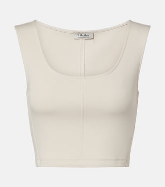 Dire cotton-blend jersey crop top | 'S Max Mara
