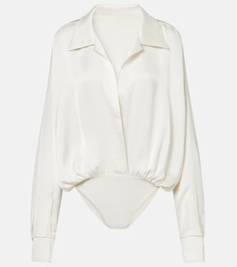 Oversized satin bodysuit | Norma Kamali
