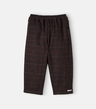 Elias checked wool-blend pants | Donsje