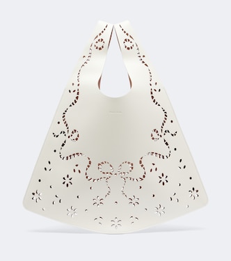 激光切割皮革购物包 | Simone Rocha