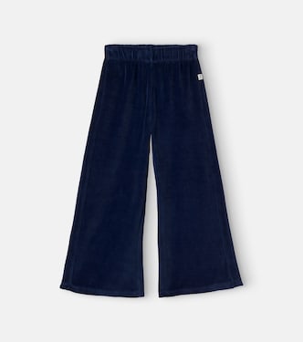 Goi cotton-blend velvet wide-leg pants | Cozmo