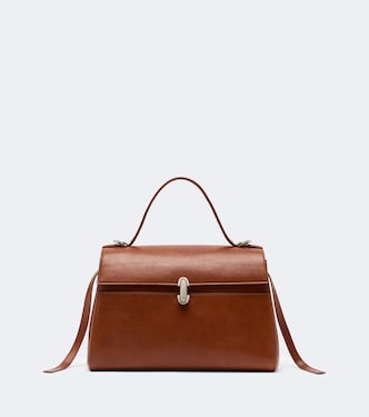 Symmetry Soft Medium leather top handle bag | Savette