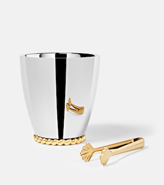 x Jessica McCormack stainless steel ice bucket and tongs set | L'Objet