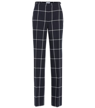 Pantalon Leda à carreaux en laine | Gabriela Hearst