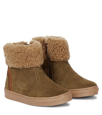Chubby shearling-lined ankle boots | Petit Nord