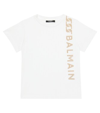 Embellished cotton T-shirt | Balmain Kids