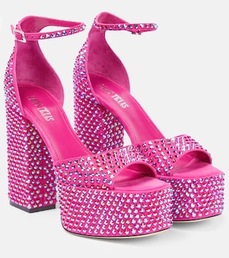 Verzierte Plateausandalen Holly Nicole aus Leder | Paris Texas