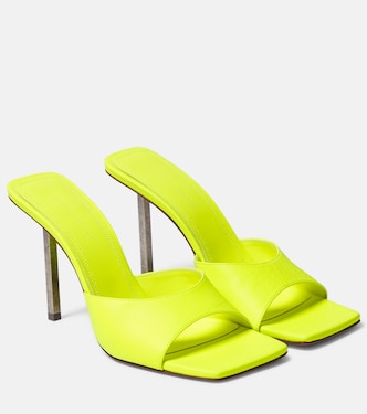 Laura leather mules | Amina Muaddi