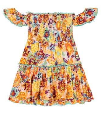 Aurora printed cotton dress | Poupette St Barth Kids
