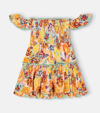 Robe Aurora imprimée en coton | Poupette St Barth Kids