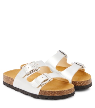 Sandalen aus Metallic-Leder | The New Society