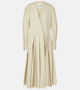 Robe midi en coton | Jil Sander
