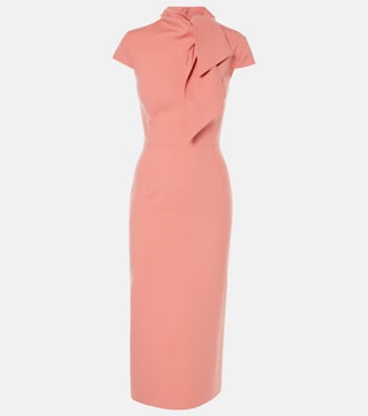 Robe midi en laine mélangée | Oscar de la Renta