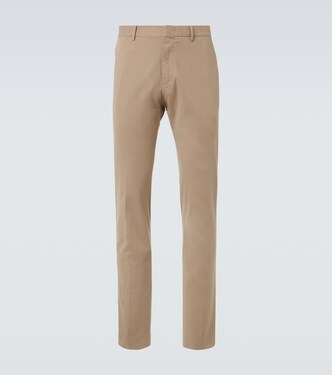Cotton-blend slim pants | Zegna