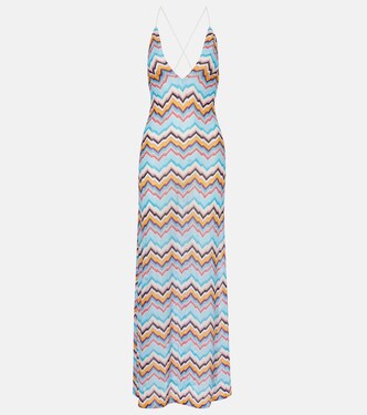 Zigzag lamé beach dress | Missoni