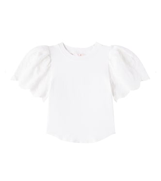 Embroidered cotton T-shirt | Petite Amalie  