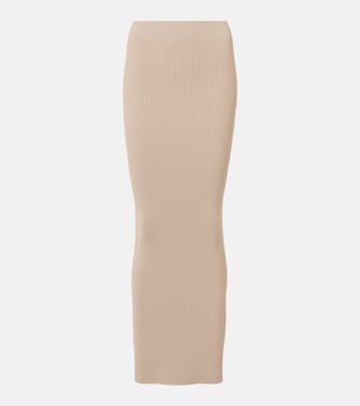 Aprile1234 high-rise crêpe maxi skirt | Max Mara