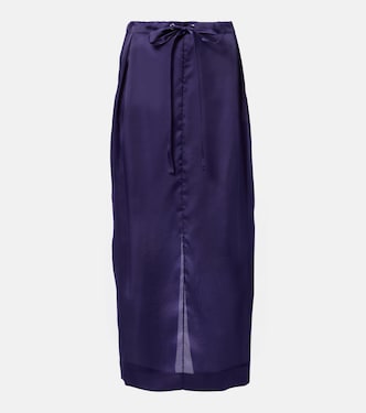 Chenton silk organza maxi skirt | Khaite