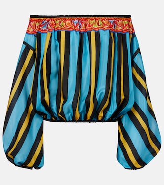 Patterned silk top | Dolce&Gabbana