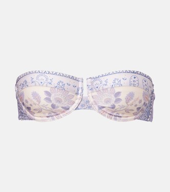 Lucky floral bikini top | Zimmermann