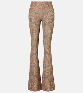 Printed jersey flared pants  | Etro