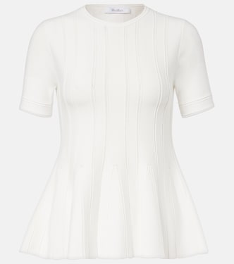 Epoche peplum open-knit top | Max Mara