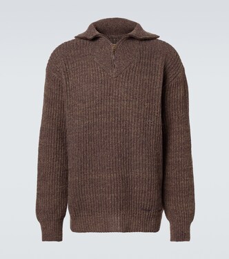 Wool and cotton half-zip sweater | Maison Margiela