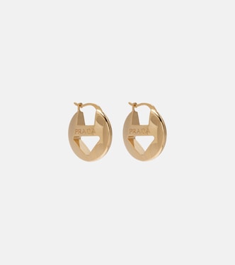 Cutout logo earrings | Prada