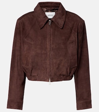 Nahla cropped suede jacket | Agolde