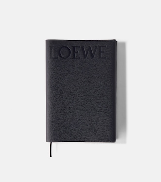 Debossed leather notebook | Loewe
