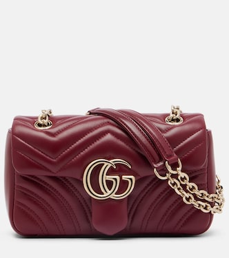 GG Marmont Small leather shoulder bag | Gucci