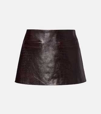 Mini-jupe Rory en cuir | The Frankie Shop