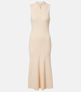 Mira ribbed-knit midi dress | Victoria Beckham
