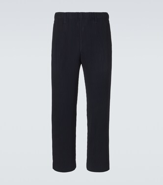 Basics pleated straight pants | Homme Plissé Issey Miyake