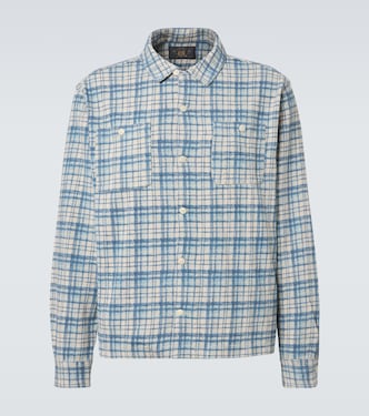 Plaid cotton and linen jersey shirt | RRL