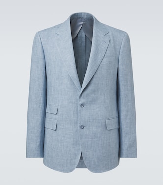 Glen linen-blend blazer | Ralph Lauren Purple Label
