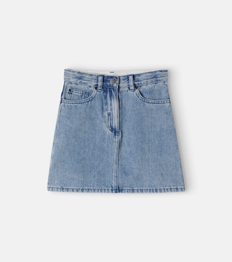 Patch-appliqué denim skirt | Stella McCartney Kids