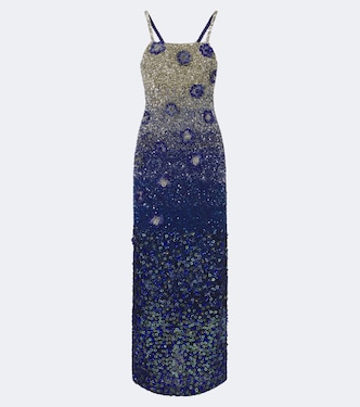 Sapphire Stardust embellished gown | Là Fuori