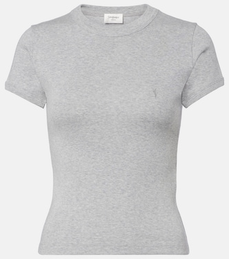 T-Shirt Cassandre aus Baumwoll-Jersey | Saint Laurent